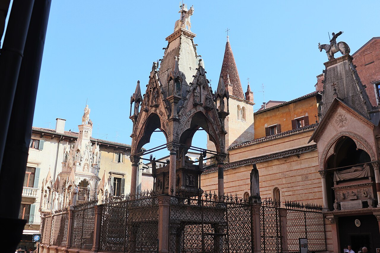 The Gothic Scaliger tombs beside Santa Maria Antica