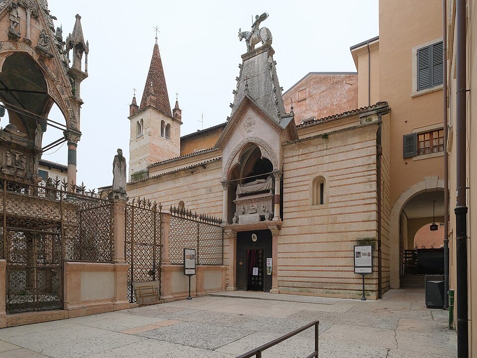 The plain Romanesque interior of Santa Maria Antica