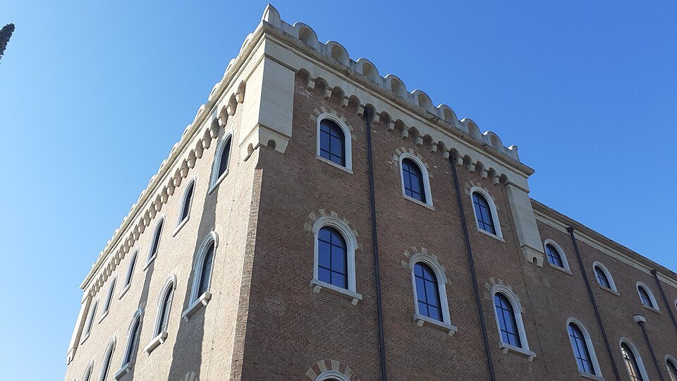 The Austrian barracks' facade against the sky