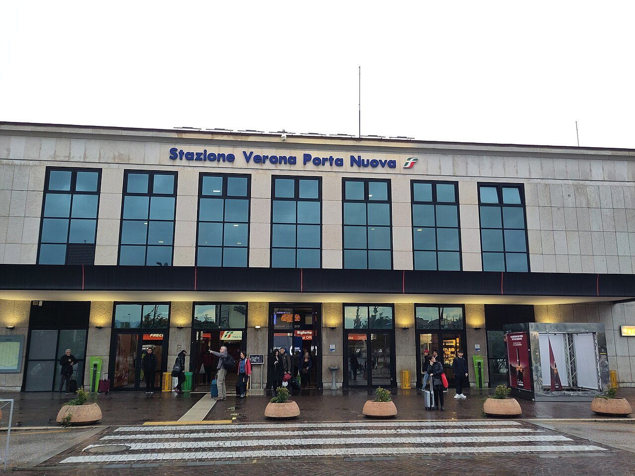 The front of Verona Porta Nuova station