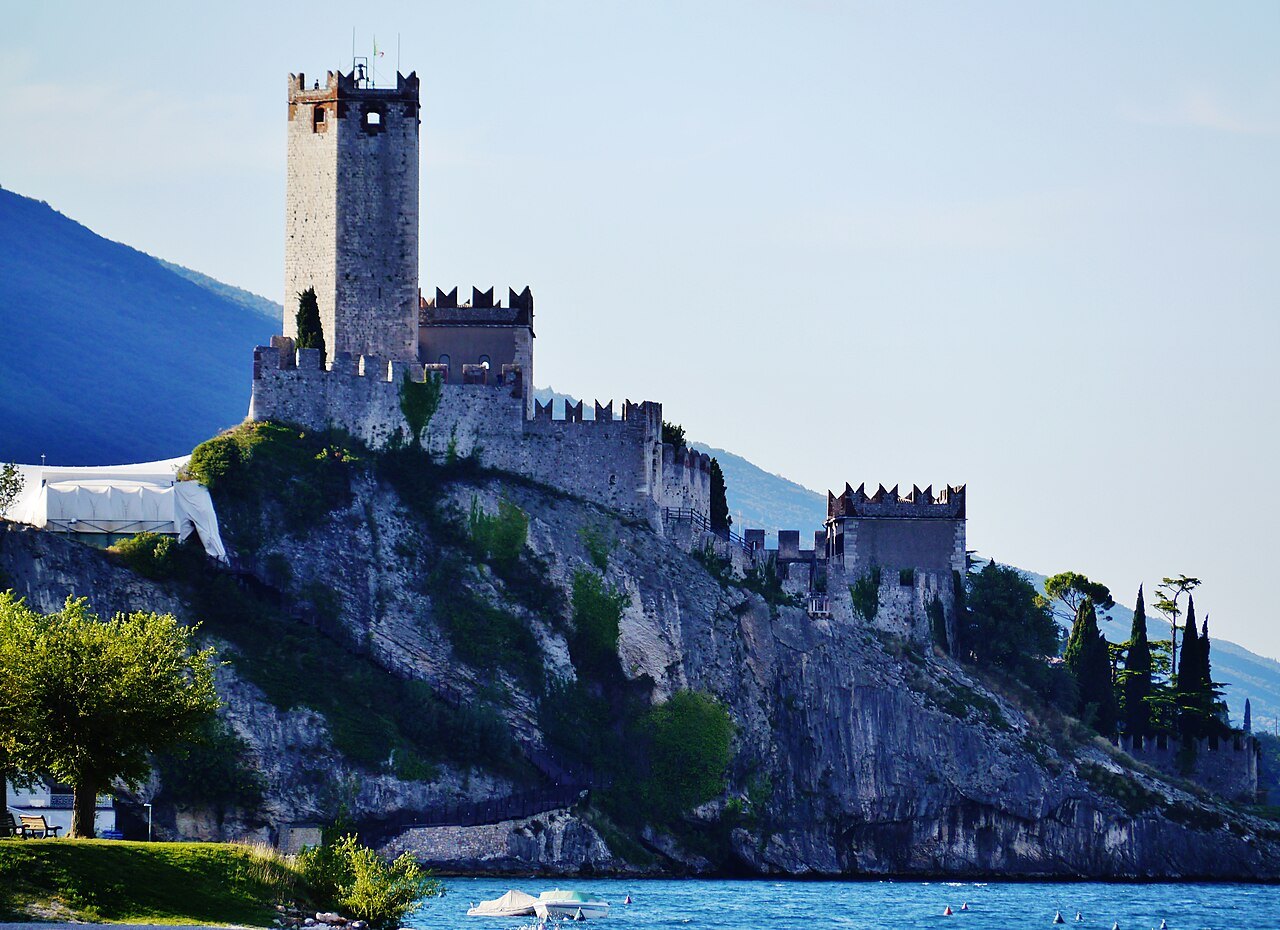 Malcesine's Scaliger castle above Lake Garda