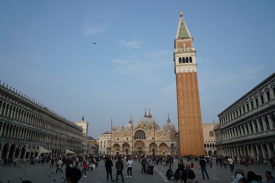 Piazza San Marco and its bell tower in Venice