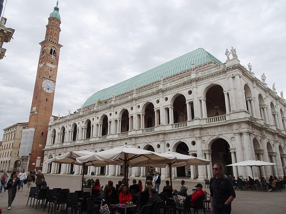The Basilica Palladiana and its tower in Vicenza